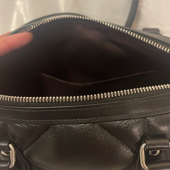 EUC coach black quilted Rowan satchel - Picture 11 of 16